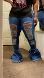 Distressed Jeans
